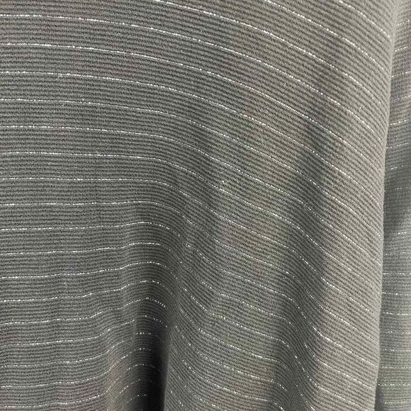 J.Jill Wearable Collection Soft Black Metallic Cowlneck Sweatshirt Sz L Petite - Picture 7 of 9